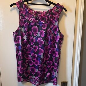 Banana Republic Floral Blouse - Purple and Pink never worn medium